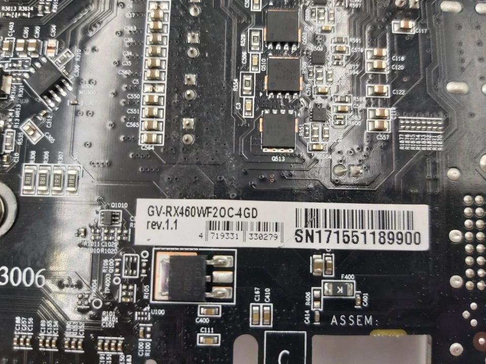 Gigabyte RX460 GV-RX460WF2OC-4GD 4GB GDDR5 Gaming Grahpics card - Image 3 of 4