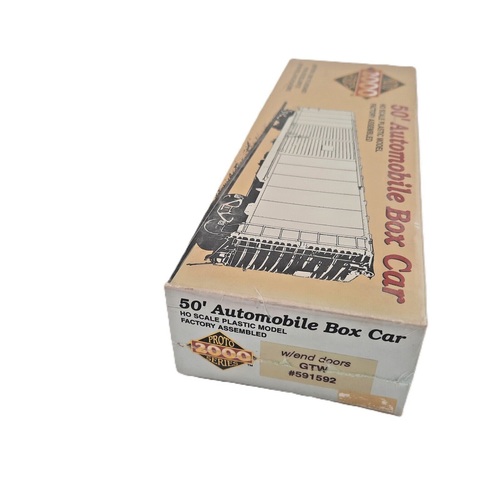LifeLike Trains 591592 Proto 2000 HO Scale 50' RTR GTW Automobile Boxcar VTG NOS - Picture 2 of 2
