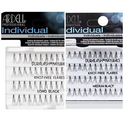 Fake Eyelashes Black Ardell  Duralash Individual Eyelashe Med,  Long 