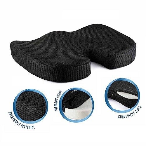 Cushion Seat Pillow Coccyx Orthopaedic Back Pain Relief Memory Foam Office Chair - 第 1/15 張圖片