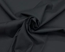 POLYESTER COTTON RIPSTOP BLACK APPAREL CRAFT 4.2oz FABRIC BY 1/2(0.5) YARD 67"W