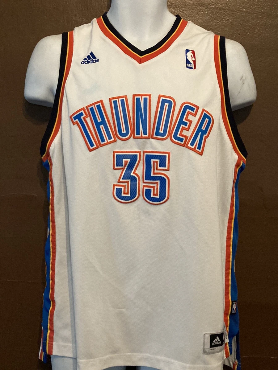 Youth Oklahoma City Thunder Kevin Durant adidas White Swingman Home Jersey