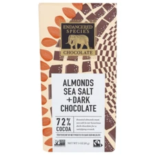 Endangered Species Almonds Sea Salt + Dark Chocolate Pack of 4