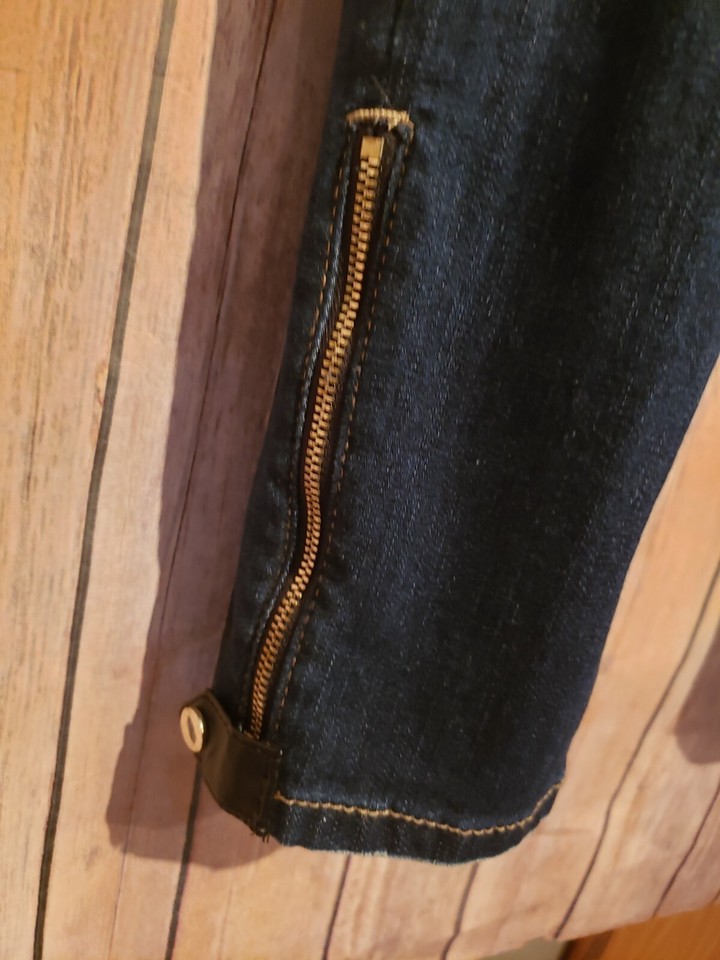 White House Black Market Womens The Skimmer Blue Denim Jeans Size 4