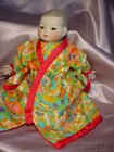 VINTAGE ORIENTAL STYLE CHINA HEAD & CLOTH BABY DOLL — photo 7