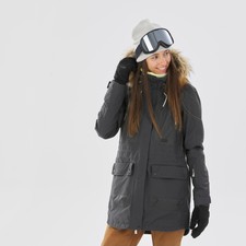 Womens Board Hooded Jacket Waterproof Ziprotec Compatible - Snb 500 Dreamscape