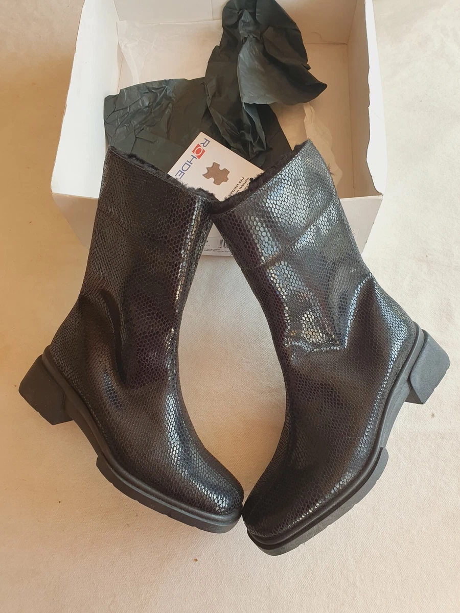 Chaussons Rohde Noir Femme Taille 40 - Neufs En Boîte - Modèle 2568 - Confort Et Douceur