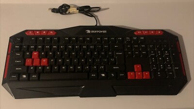 IBUYPOWER Black and Red USB Gaming Keyboard | eBay