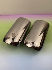 Rare Vintage Carlsson W221 Mercedes Amg Muffler Exhaust Tip Chrome Set Two Oem