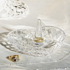 Crystal Heart Shape Ring Holder