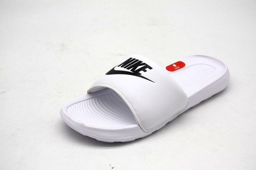 NIKE SLIDE VICTORY ONE SLIDE CN9675-100 WHITE/BLACK-WHITE MENS SANDAL SLIP ON - Picture 4 of 8