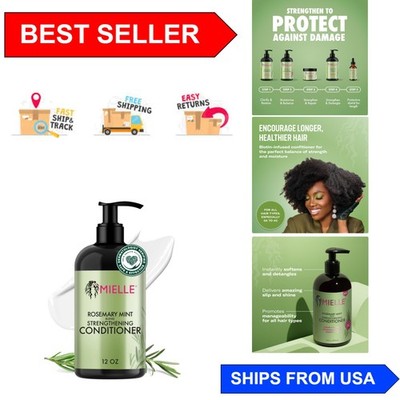 Nourishing Rosemary Mint Conditioner - Strengthening Biotin Treatment, 12 oz