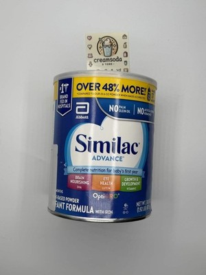 Similac Advance Baby Formula Powder 30.8 oz Can Exp 07/01/2027
