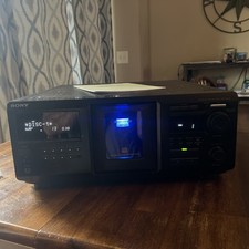 Vintage Sony CD Changer CDP-CX455 Black 400 Disc MegaStorage w/ Remote, Manual
