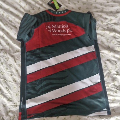 Maglia Rugby Home Leicester Tigers 2020/21 nuova con etichetta - Medium - Foto 9 di 9