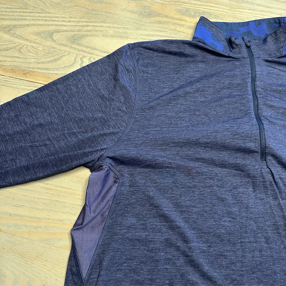 Greyson Sport Blue 1/4 Zip Pullover Shirt Men's L Performance Stretch Brrr L/S - Image 4 of 4