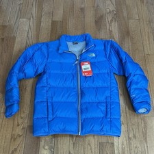 NWT The North Face Big Boys Andes 550 Down Puffer Jacket XL 18/20 Jake Blue