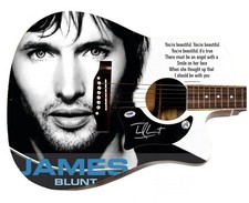 James Blunt Signed Custom Graphics 1/1 Acoustic Guitar JSA