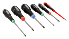 Bahco BE-9871 ERGO™ 6 Piece Pozi, Slotted, Phillips & Torx Screwdriver Set
