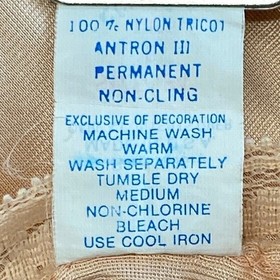 Vintage Sliperfection Chemise Womens 34 B Peach Slip Negligee Lingerie Nightgown