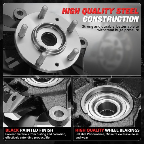 Front Left LH Steering Knuckle & Wheel Hub Bearing Assembly for 07-15 CX-7 CX-9 - Bild 3 von 7