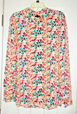 Talbots Women s 100% Rayon Floral Top Blouse   2XL   Dry Clean