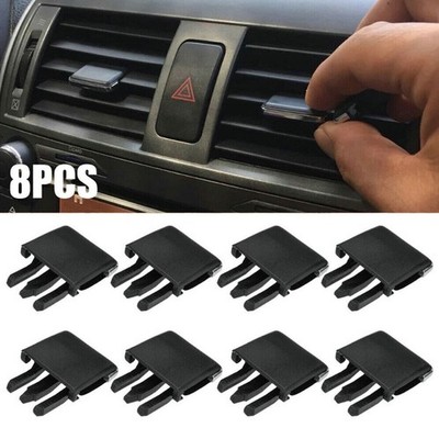 8pc Black Front Air Vent Outlet Tab Clips Replacement For Toyota Corolla 2008-13