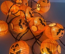 Halloween Pumpkin String Light Jack-O-Lantern...