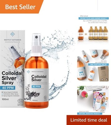 Institut Katharos 3.4 fl oz Colloidal Silver Spray - Natural Immune Support