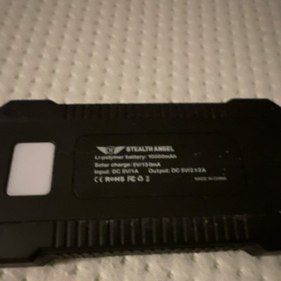 Stealth Angel Li-polymer 10000mAh 5V Rechargeable Portable Power Bank Battery