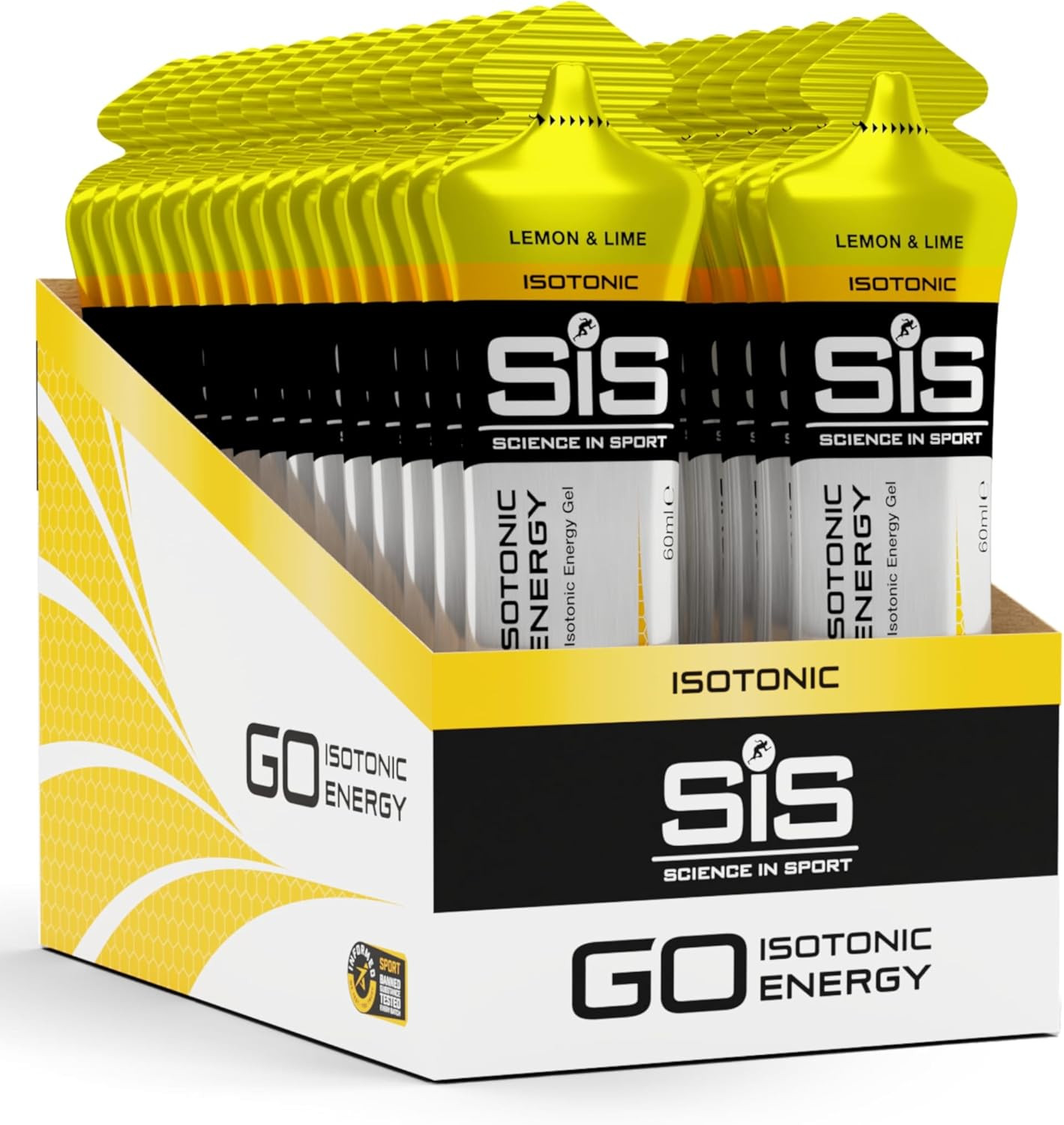 Science in Sport GO Energy Gel Energetico Isotonico 30 X 60Ml Limone - 22G Di Ca