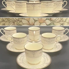 Noritake 9750 Churchill 12 Piece Cups & Saucers Set 1980 Made in Japan 6oz