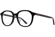 Gucci GG0932OA 001 Eyeglasses Men's Black/Green/Red Full Rim Square Shape 53mm