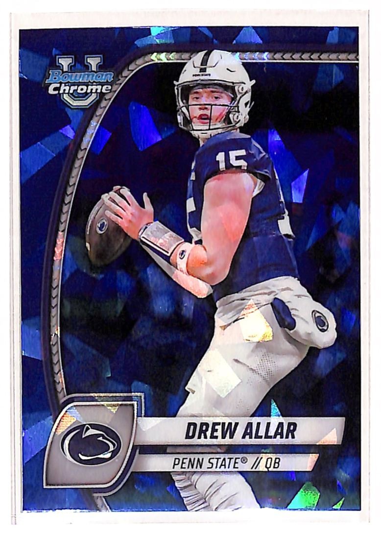 2024 Bowman University Chrome Sapphire Edition Drew Allar Penn State Nittany