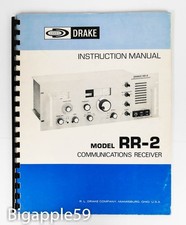 Factory Manual For Drake RR-2 Legacy General Coverage HF Shortwave Receiver