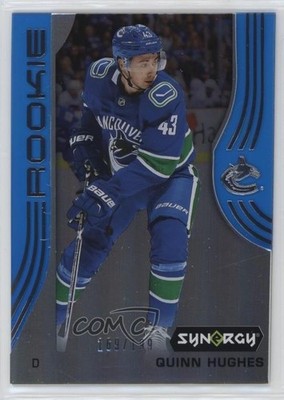 2019-20 Upper Deck Synergy Rookies Blue 169/199 Quinn Hughes #92 Rookie RC 0bn3