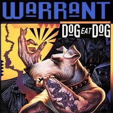 Warrant Dog Eat Dog   12x12 Album Cover Reprint With Small Border