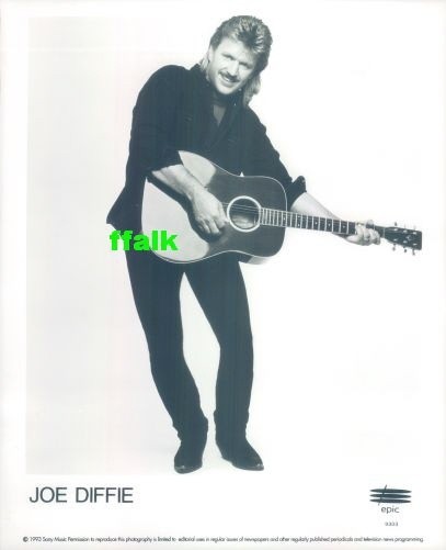 Press Photo & Release: JOE DIFFIE 8x10 B&W 1993