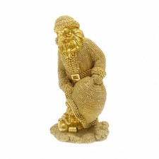Santa Saint Nick Statue Festive Santa Saint Nick Figurine with Sack Tabletop
