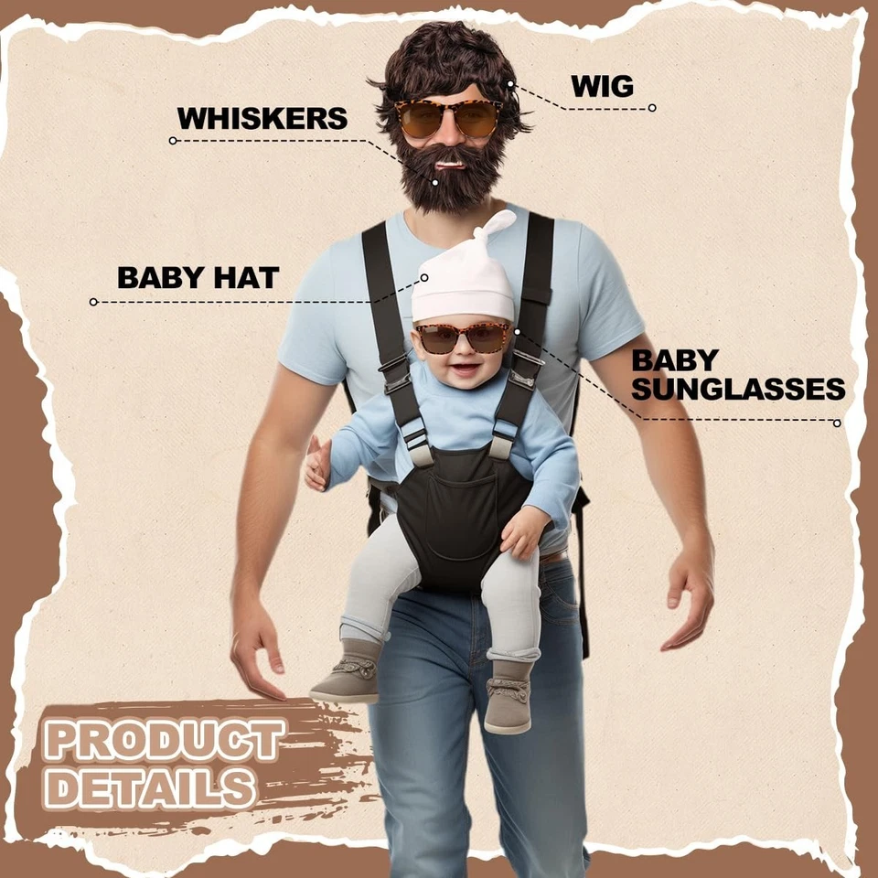 Conjunto de Disfraz de Alan Deluxe para Hombre - Traje de Personaje de Película Resaca, Fiesta de Halloween Foto 3 de 4