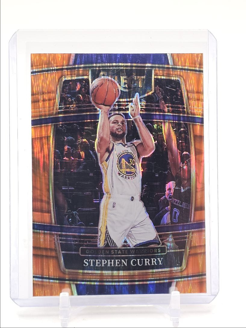STEPHEN CURRY 2021-22 SELECT CONCOURSE ORANGE FLASH WARRIORS Q5379