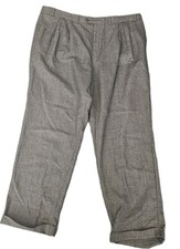 Lauren Ralph Lauren Pants Men' 44x45 Houndstooth Wool Pleat Cuff Slacks Trousers