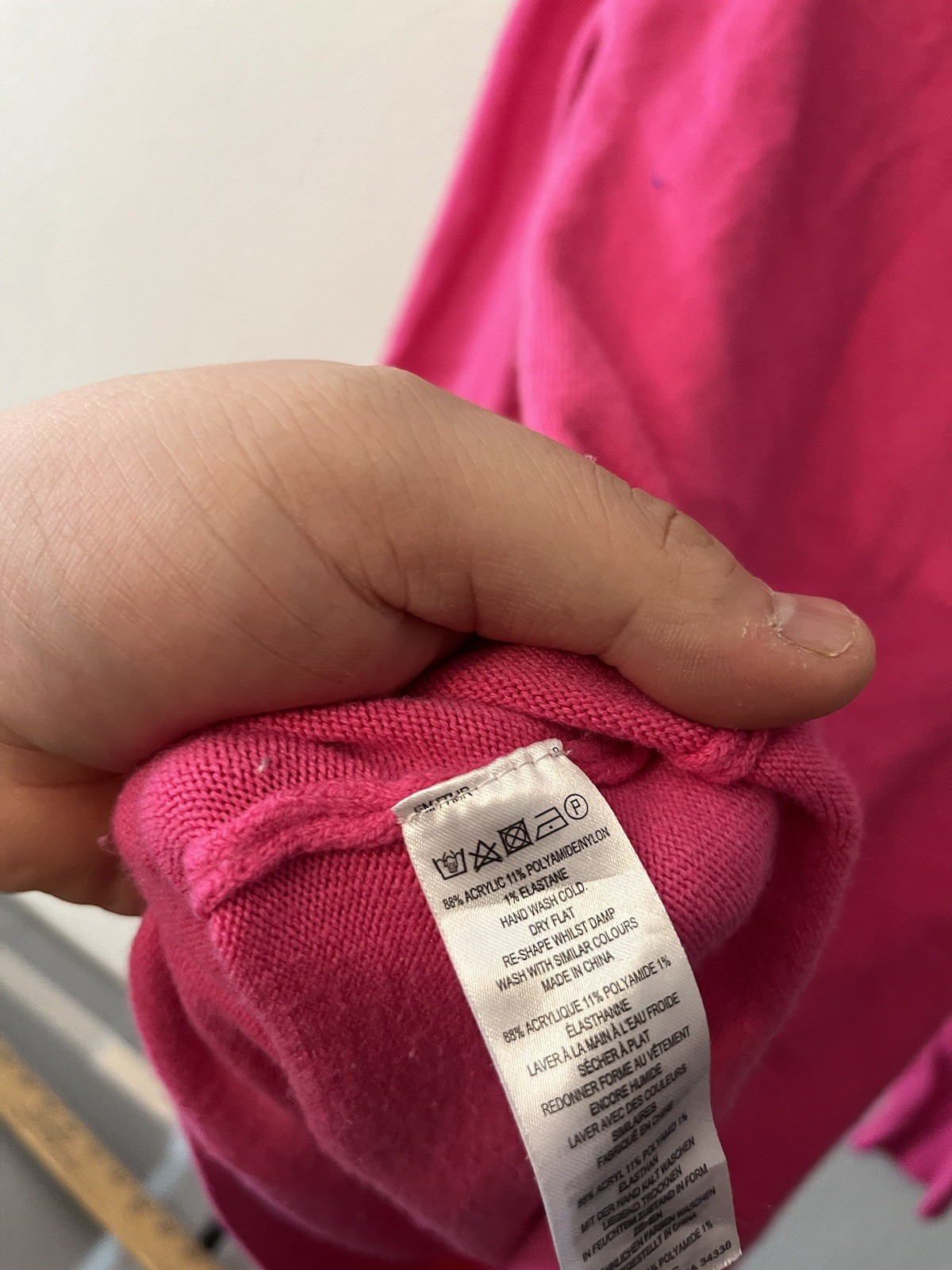 French Connection Pink Solid Cowl Neck Sweater sz… - image 4