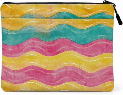 Colorful Watercolor Stripe Print Laptop Sleeve for MacBook Air/Pro 13, Pro 14