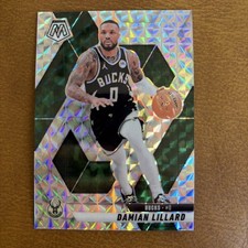 Damian Lillard Silver Mosaic Prizm 2024-25 Panini Mosaic #155 Bucks