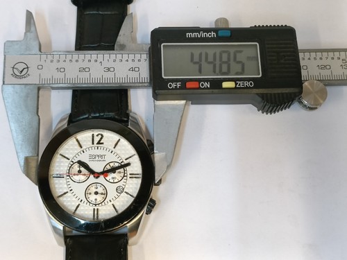 ESPRIT CHRONOGRAPH QUARZ WEISSES ZIFFERBLATT 805 HERREN VOLL FUNKTIONSFÄHIG, BAND AFTERMARKET - Bild 14 von 20