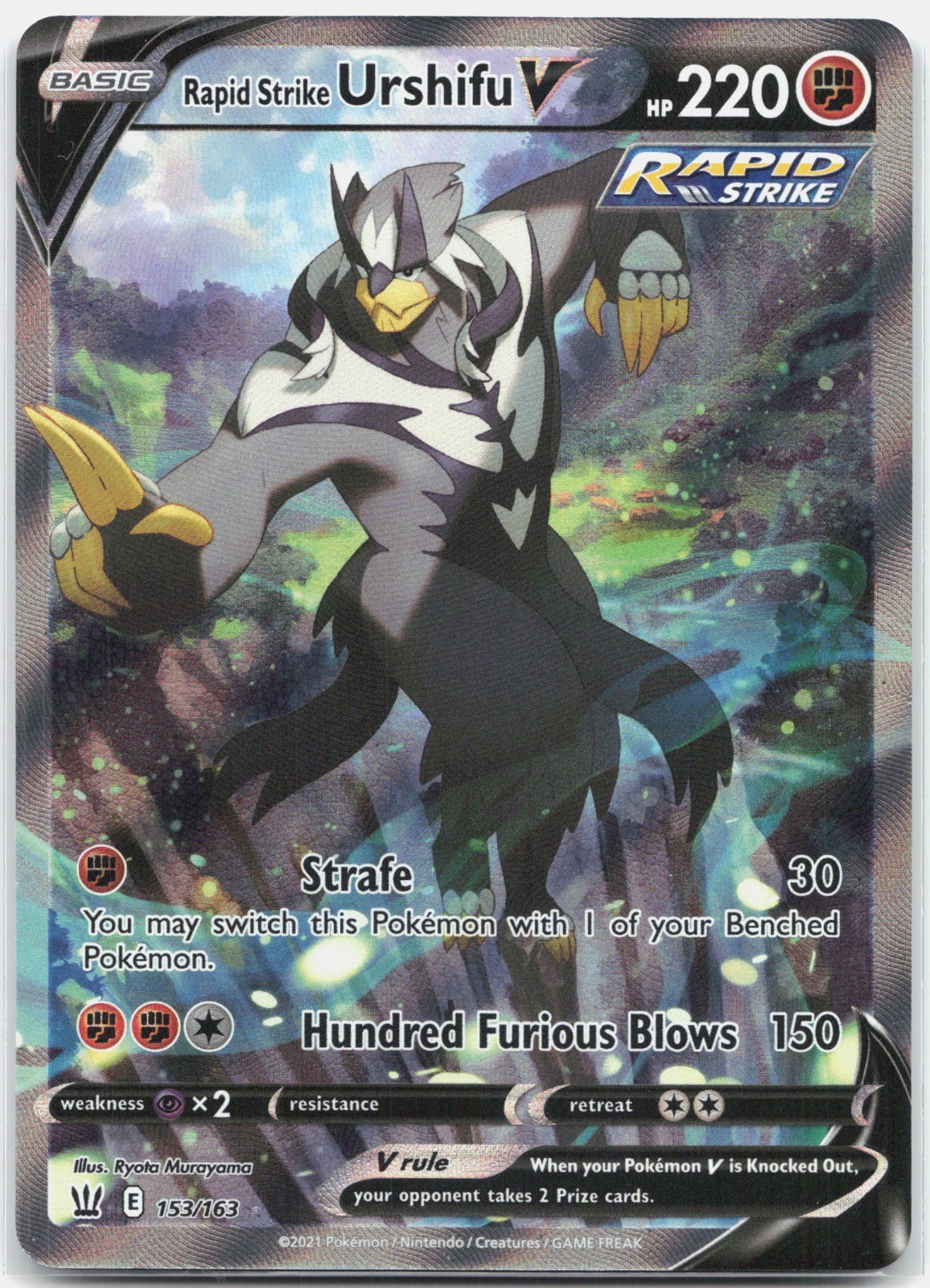 Rapid Strike Urshifu V (Alternate Full Art) Ultra Rare SWSH05: Battle Styles SWS
