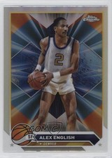 2023-24 Topps Chrome Refractor Alex English #26 HOF 0ps8