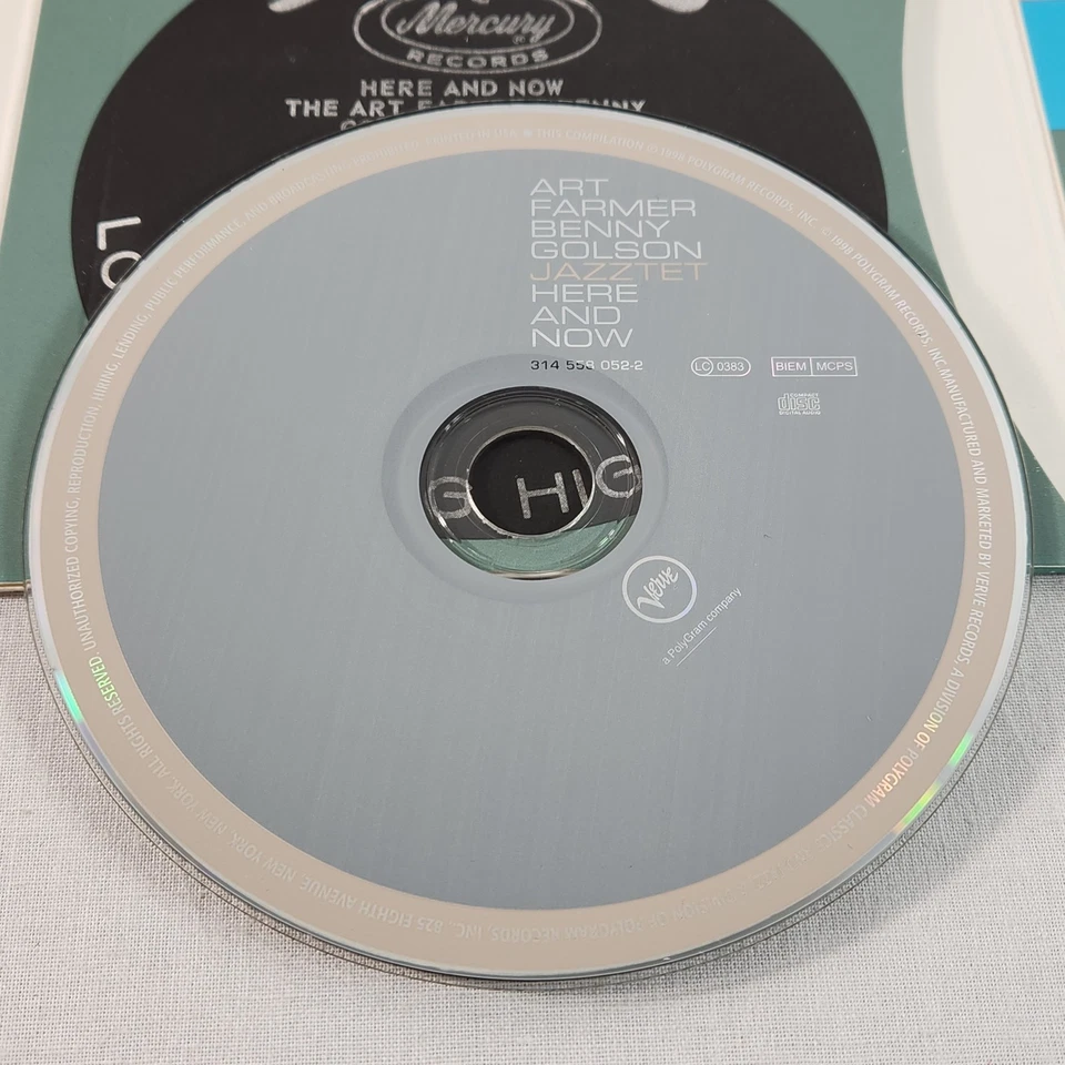 Art Farmer / Benny Golson Jazztet Here and Now CD (20-Bit)  + Blues on Down CD Foto 4 de 4