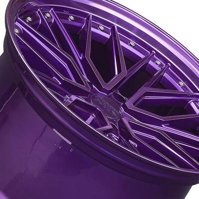 1 X XXR 571 18X8.5 5-4.5 73.1 Hub +35 Offset Diamond Cut Purple